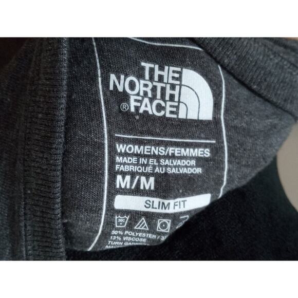 The North Face Women's Gray Slim Fit V Neck Short Sleeve Top Blouse Size Medium - Picture 10 of 13